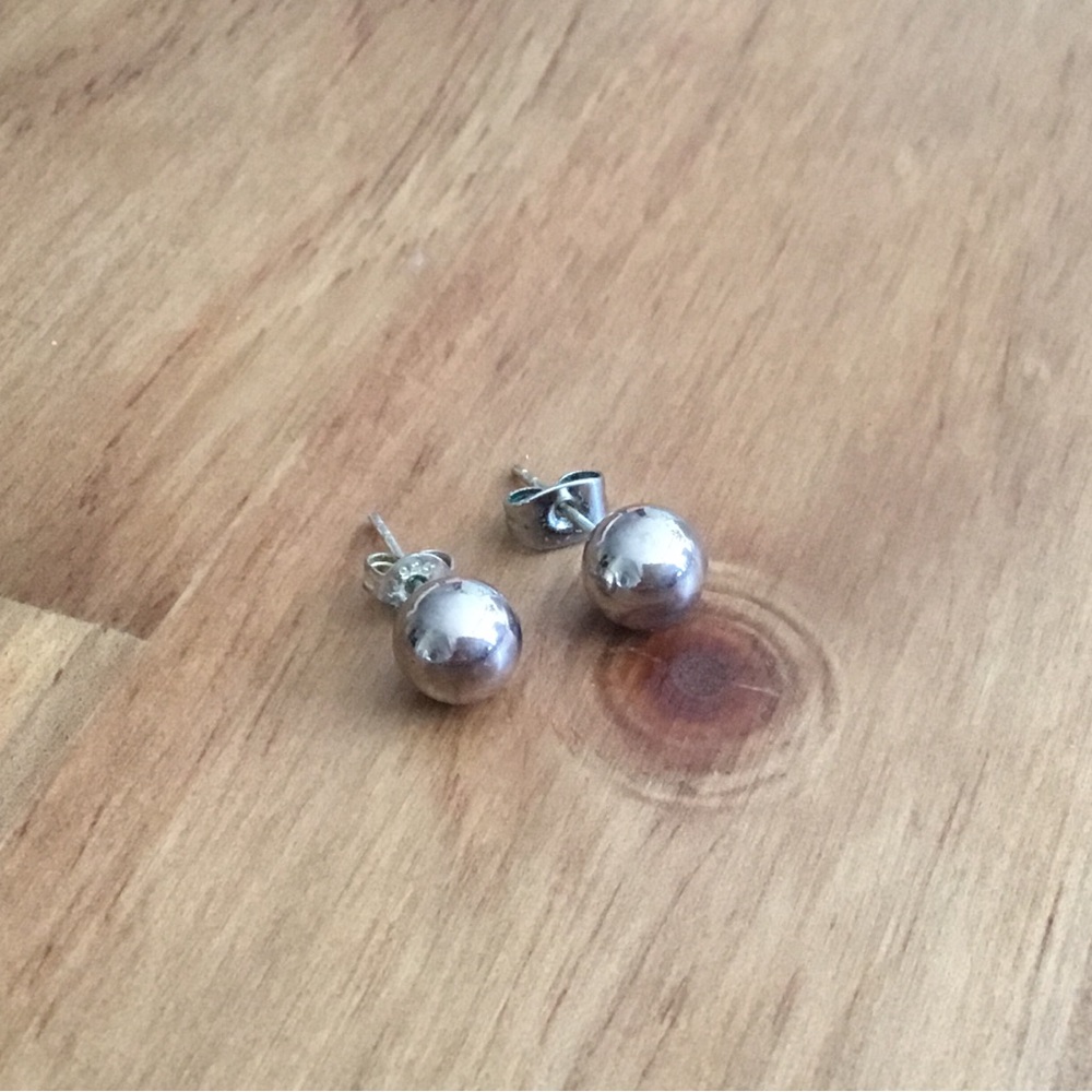 Sterling silver 925 ball earrings